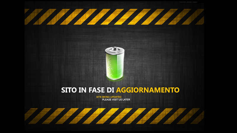 Sito in aggiornamento